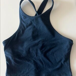 Beyond Yoga Racerback Navy Crop Top